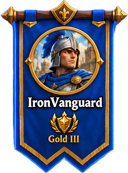 Blue banner — IronVanguard, Gold III